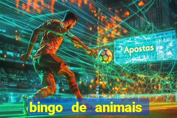 bingo de animais para educa??o infantil