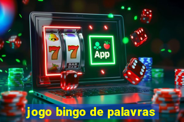 jogo bingo de palavras