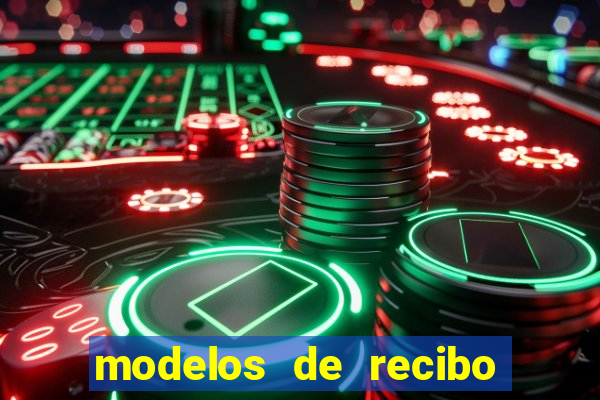 modelos de recibo de pagamento word