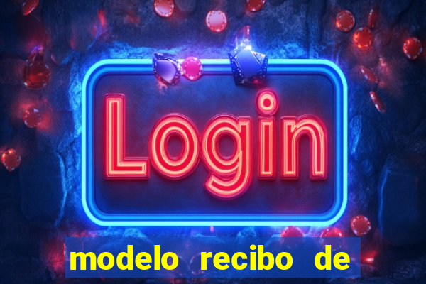 modelo recibo de pagamento word