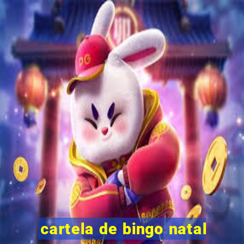 cartela de bingo natal