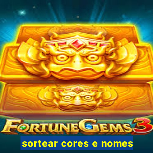 sortear cores e nomes