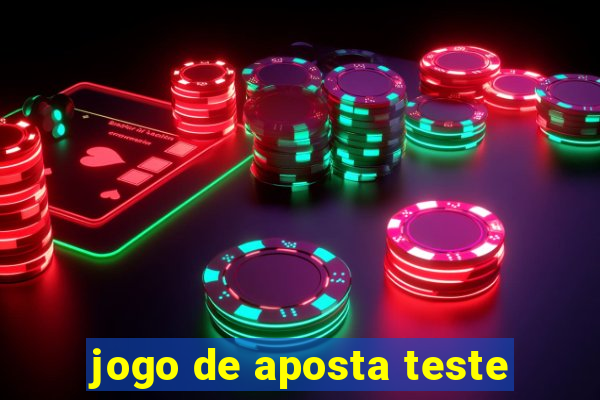 jogo de aposta teste