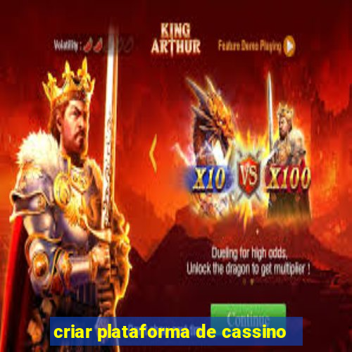 criar plataforma de cassino