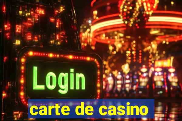 carte de casino