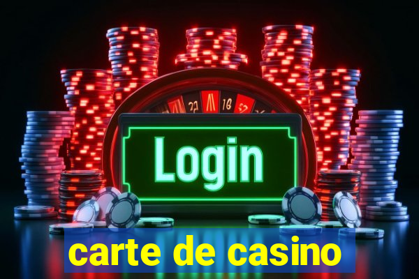 carte de casino