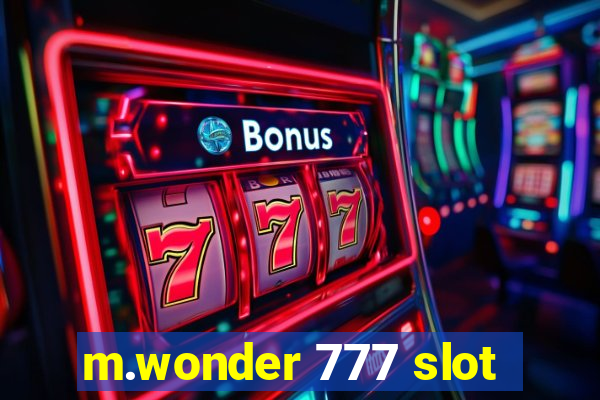 m.wonder 777 slot