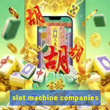 slot machine companies