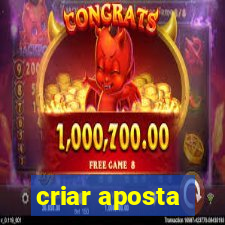 criar aposta