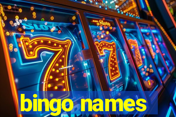 bingo names