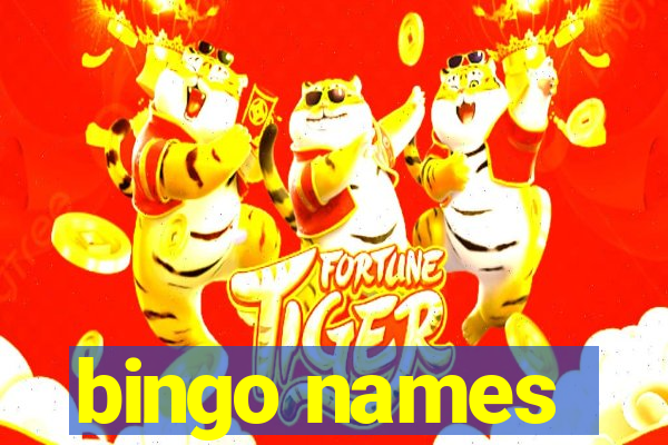 bingo names