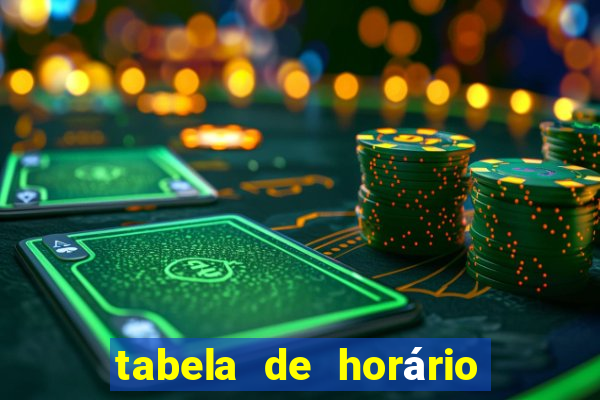 tabela de horário do fortune ox