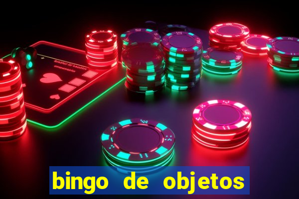 bingo de objetos para imprimir