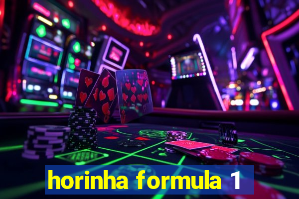 horinha formula 1