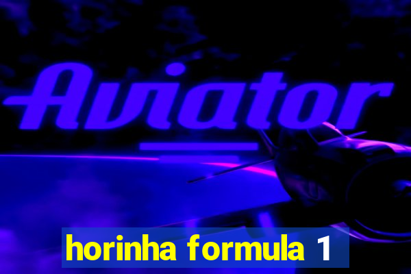 horinha formula 1