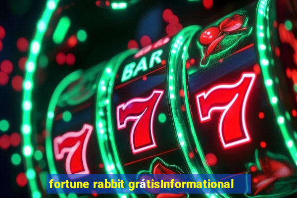 fortune rabbit grátisInformational