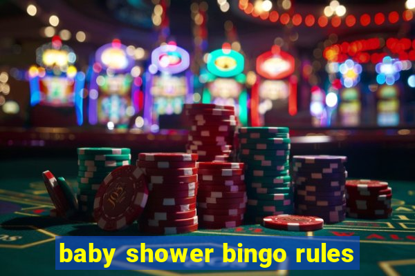 baby shower bingo rules