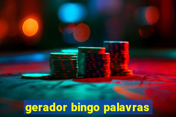 gerador bingo palavras