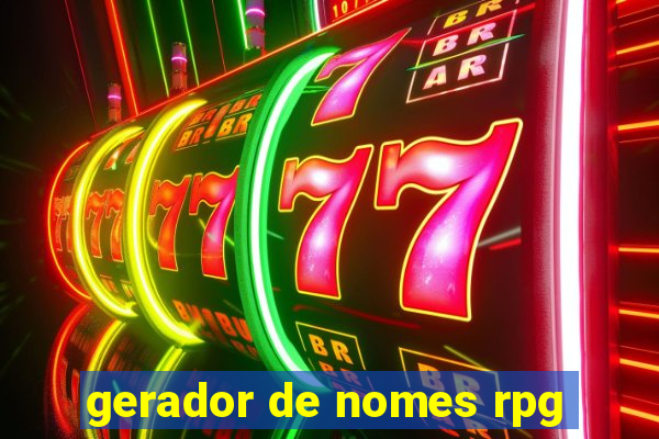 gerador de nomes rpg