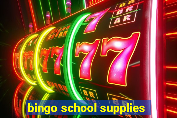 bingo school supplies