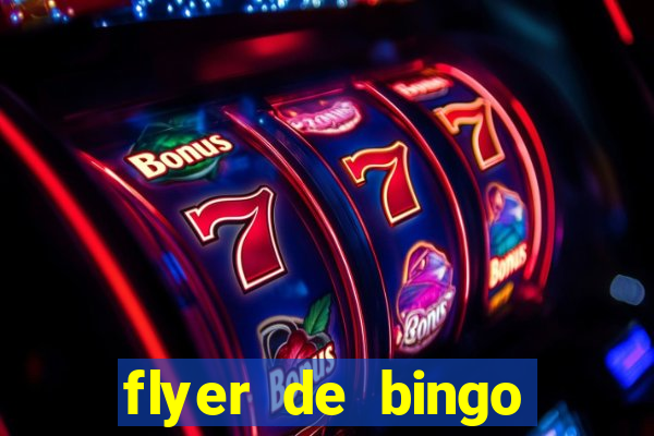 flyer de bingo para editar