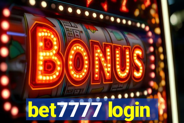 bet7777 login