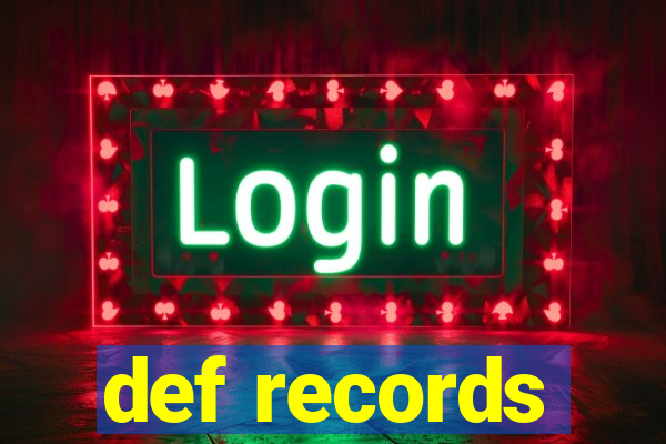 def records