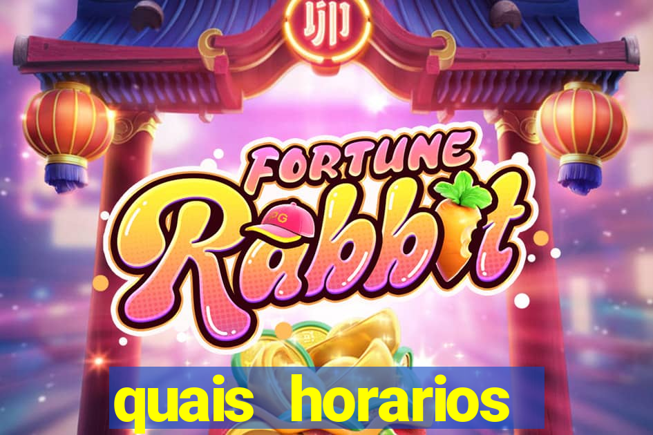 quais horarios pagantes do fortune tiger