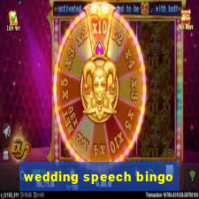 wedding speech bingo