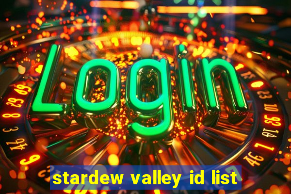 stardew valley id list