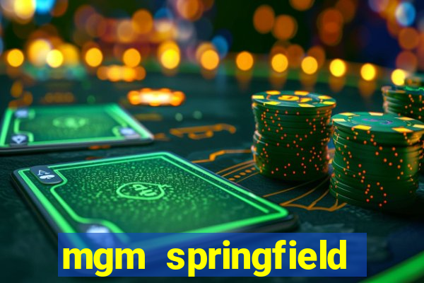 mgm springfield slot payout percentage