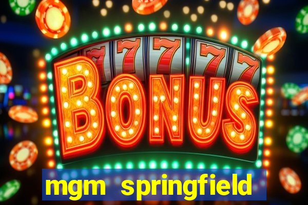 mgm springfield slot payout percentage