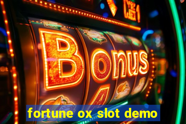 fortune ox slot demo