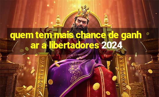 quem tem mais chance de ganhar a libertadores 2024