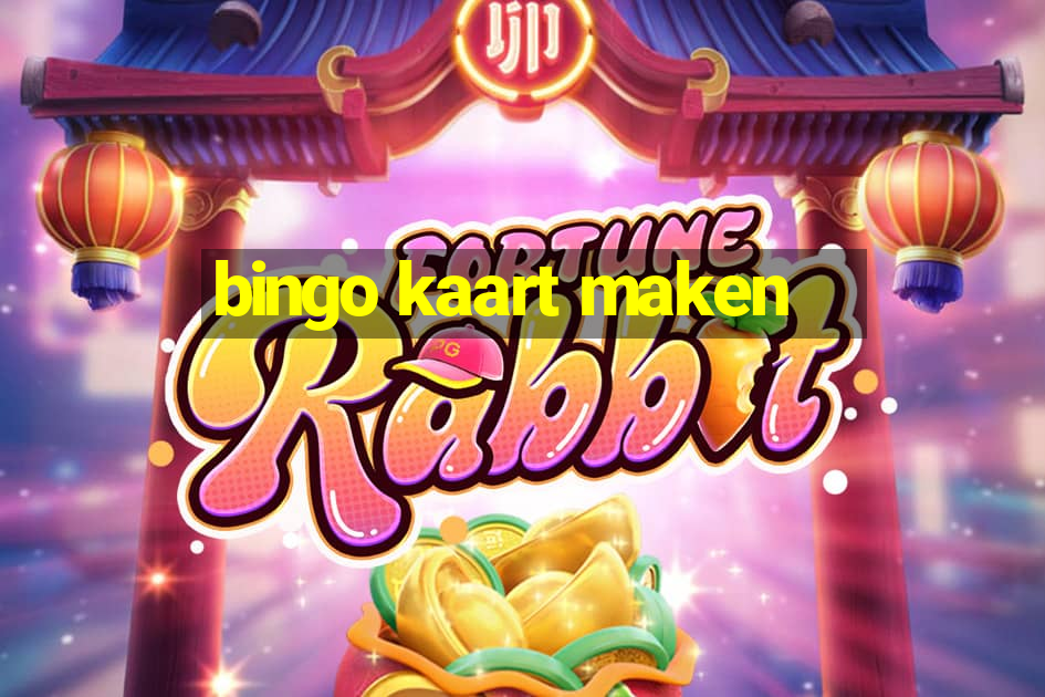 bingo kaart maken