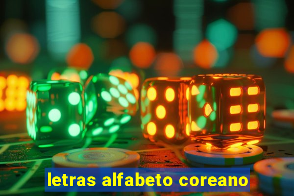 letras alfabeto coreano