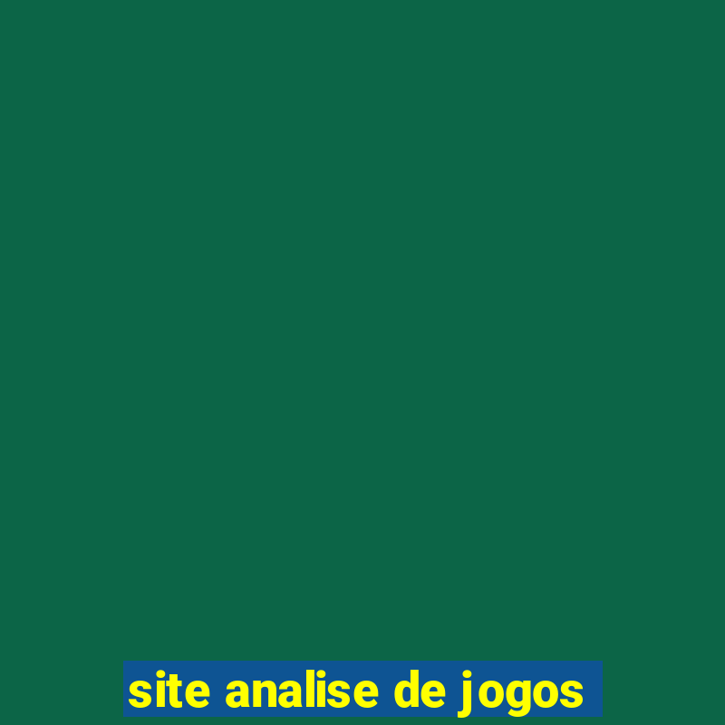 site analise de jogos