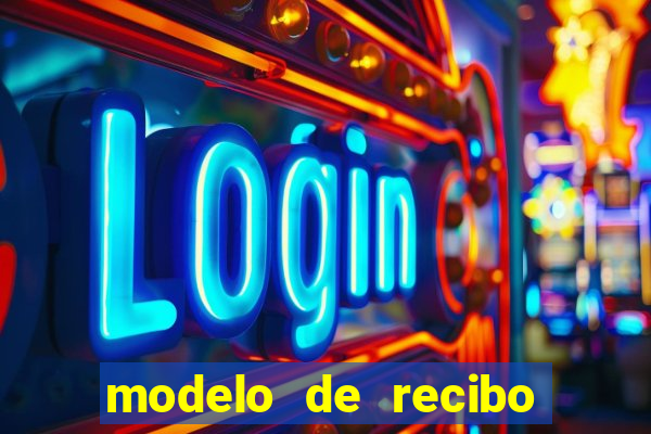 modelo de recibo de pagamento autonomo