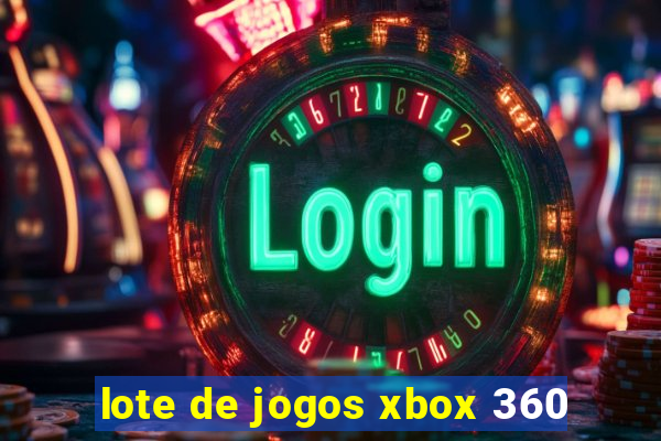 lote de jogos xbox 360