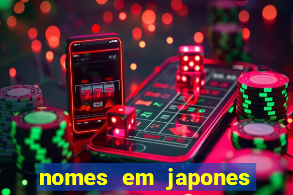 nomes em japones para jogo