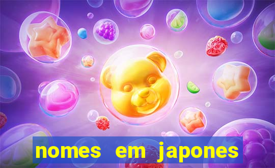 nomes em japones para jogo