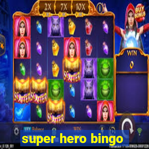 super hero bingo