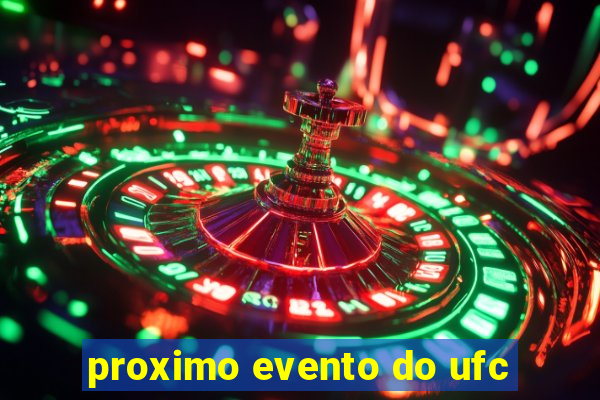 proximo evento do ufc