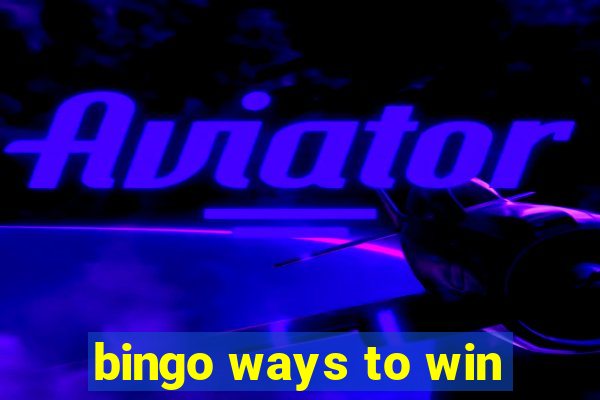 bingo ways to win