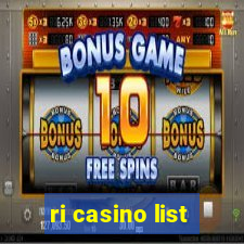 ri casino list