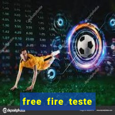 free fire teste grátis jogar agora