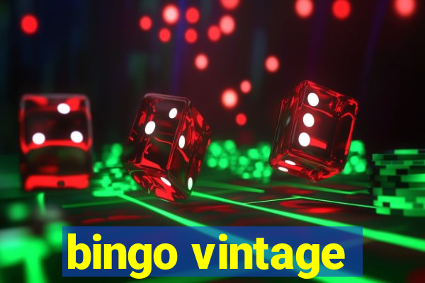 bingo vintage