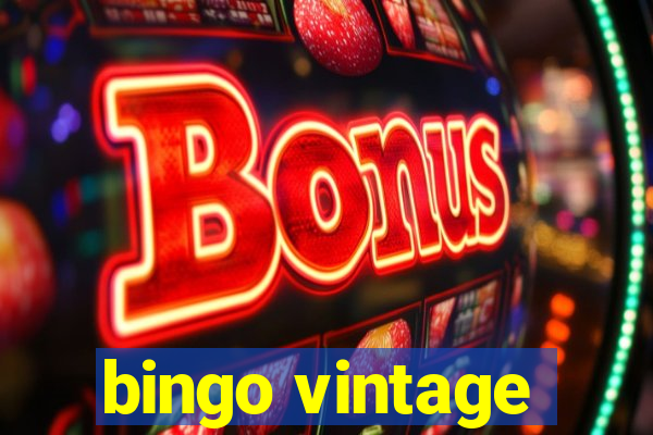 bingo vintage