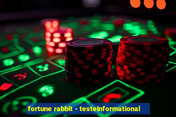 fortune rabbit - testeInformational