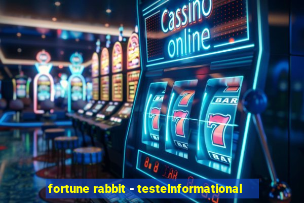 fortune rabbit - testeInformational